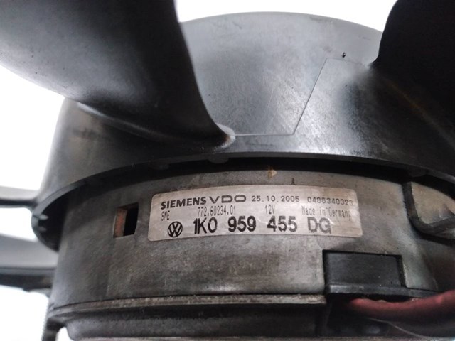 Electroventilador para seat leon (1p1) reference bkc 1K0959455DG