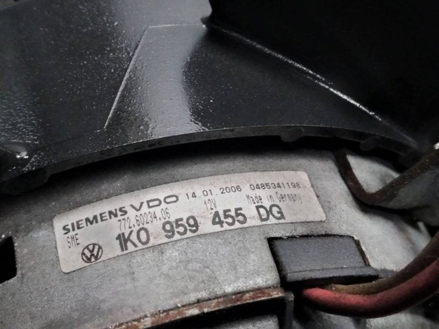 1K0959455DG Ventilador de refrigeración completo derecho (motor y hélice)  en stock Castellón