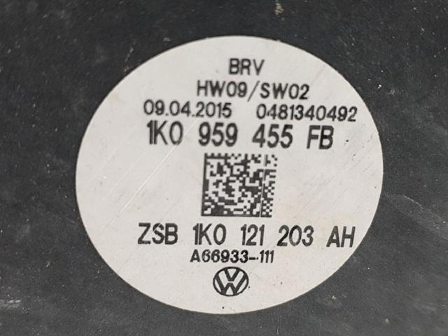 1K0959455FB Ventilador eléctrico de refrigeración completo izquierdo (motor y hélice)  comprar en Zaragoza
