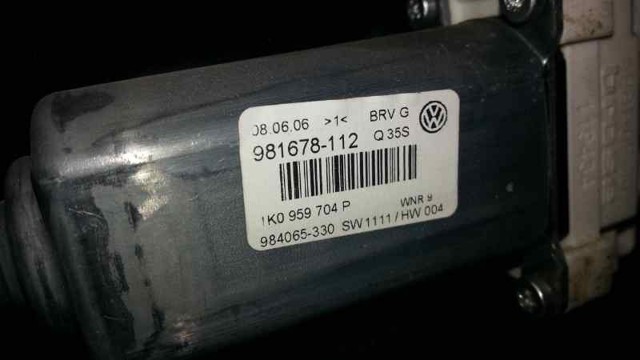 1K0959704P VAG Motor del elevalunas de la puerta trasera derecha comprar Alcalá