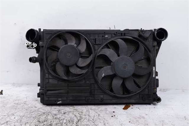 Ventilador eléctrico de refrigeración completo izquierdo (motor y hélice) 1K0998455A VAG