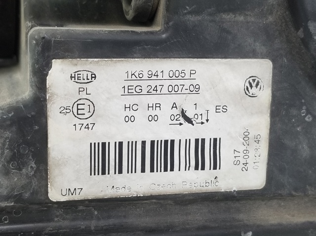 VAG 1K6941005P Faro izquierdo comprar Tarragona