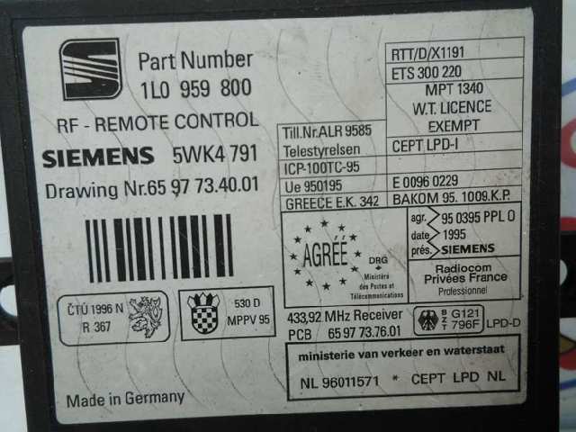 1L0959800  en stock Granada
