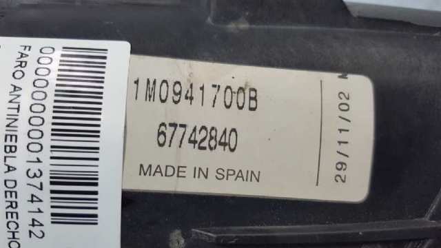 1M0941702B VAG Faro antiniebla derecho comprar Madrid