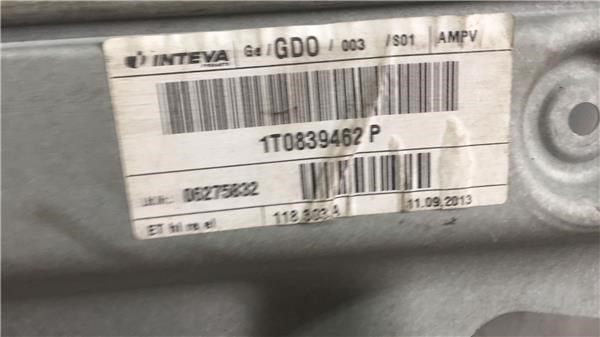 1T0839462P Mecanismo de elevalunas de la puerta trasera derecha  comprar en Pontevedra
