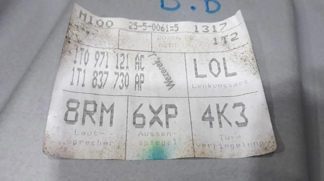 VAG 1T1837462B Mecanismo de elevalunas de la puerta delantera derecha  disponible España