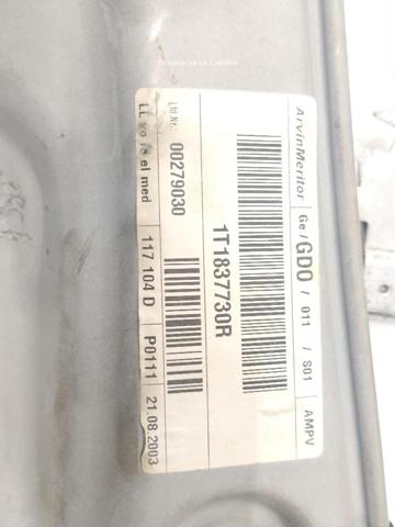 VAG 1T1837462B Mecanismo de elevalunas delantero derecha  en stock Terrassa