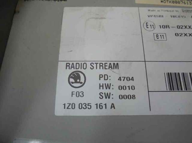 Sistema audio / radio cd para skoda octavia ii 1.9 tdi bjb 1Z0035161A
