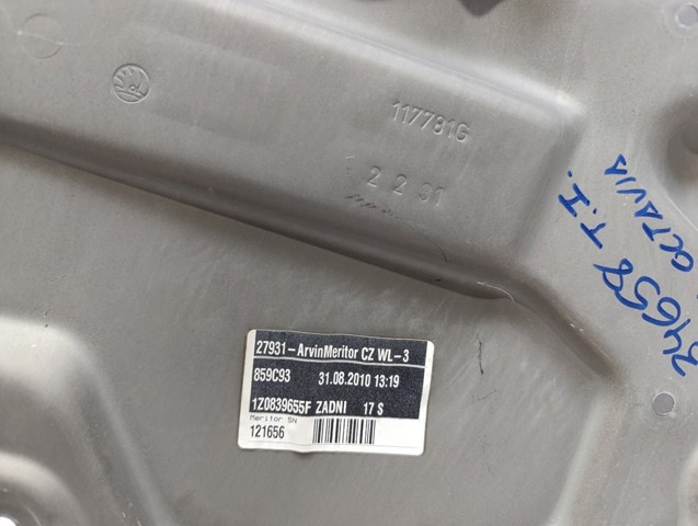 1Z0839461A VAG Mecanismo de elevalunas de la puerta trasera izquierda  en stock Gandía