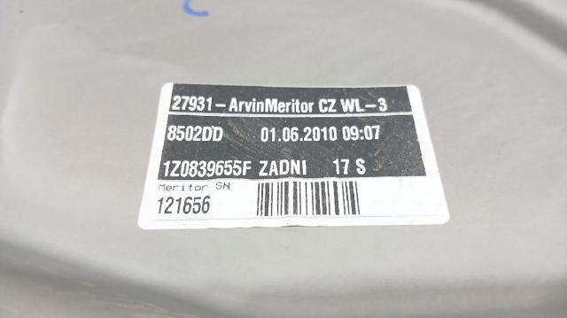 1Z0839461A Mecanismo de elevalunas de la puerta trasera izquierda  disponible Burgos