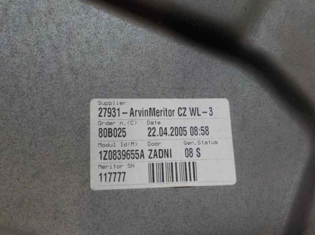 1Z0839461A VAG Mecanismo de elevalunas de la puerta trasera izquierda  comprar en Jaén