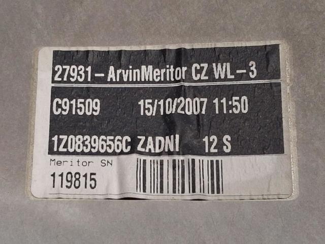 1Z0839462A Mecanismo de elevalunas de la puerta trasera derecha comprar Sevilla