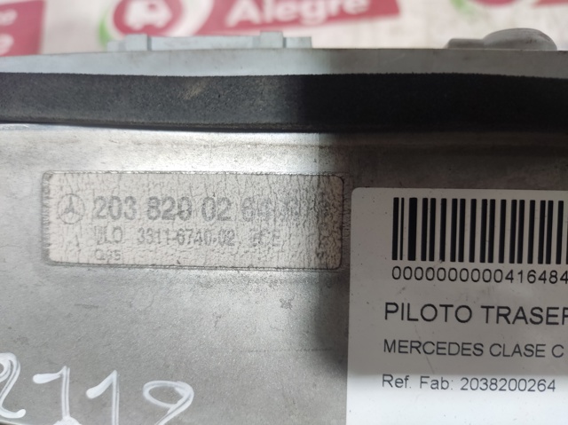 MERCEDES 2038200264 Piloto trasero derecho  comprar en Albacete