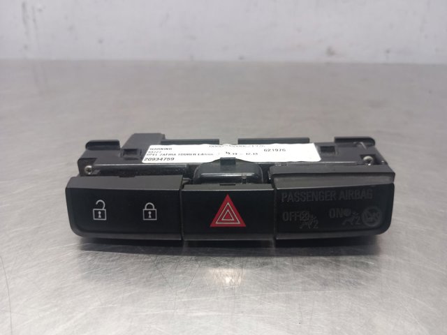 Boton de luz de emergencía Opel Zafira (P12)