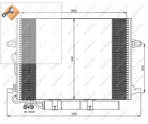 2115001154 Condensador de aire acondicionado  comprar en Zaragoza