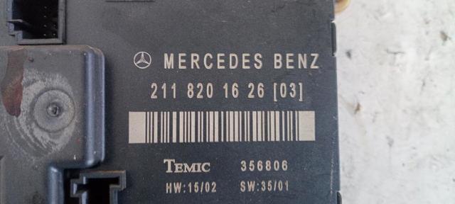 MERCEDES 2118201626 Módulo de confort de la puerta trasera  disponible Valladolid
