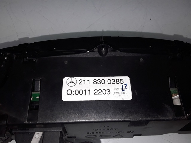 MERCEDES 2118300385 Módulo de modos de calefacción/aire acondicionado  disponible Valladolid