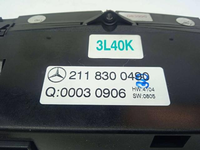 2118300490 MERCEDES Unidad de control aire acondicionado  en stock Huelva