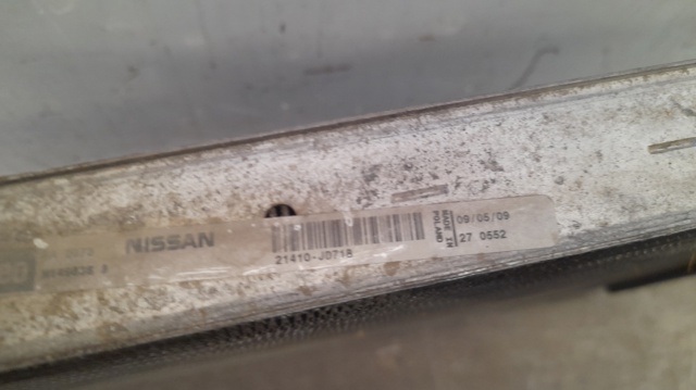 Radiador de agua 21410JD71B NISSAN