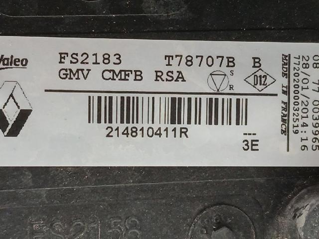 214810411R Difusor del radiador de refrigeración con motor y hélice  disponible Utrera