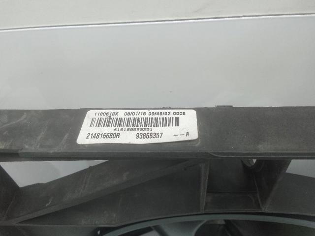 Difusor de radiador, ventilador de refrigeración, condensador del aire acondicionado, completo con motor y rodete 214816680R Renault (RVI)