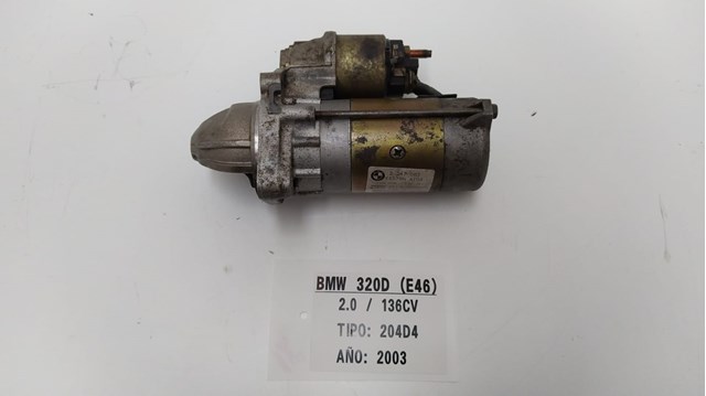 Motor arranque para bmw 3 (e46) (2001-2005) 320 d m47204d1 2247063