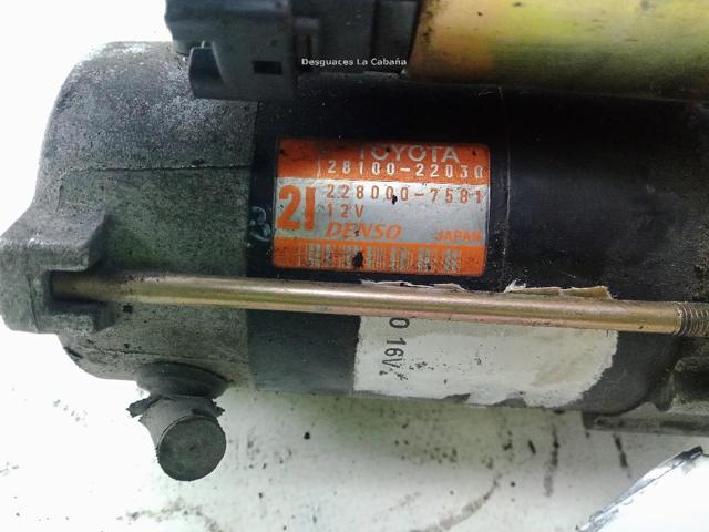 2280007581 TOYOTA Motor de arranque  comprar en Jaén