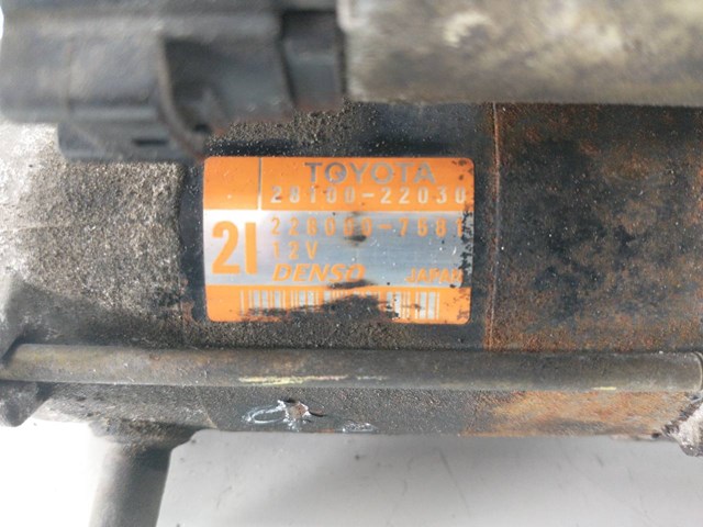 TOYOTA 2280007581 Motor de arranque comprar Pamplona