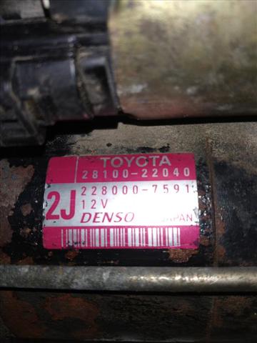 TOYOTA 2280007591 Motor de arranque  comprar en Albacete