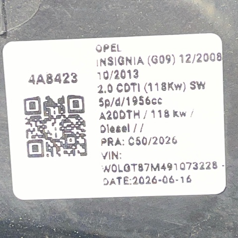 OPEL 22831927 Faro derecho comprar Tarragona