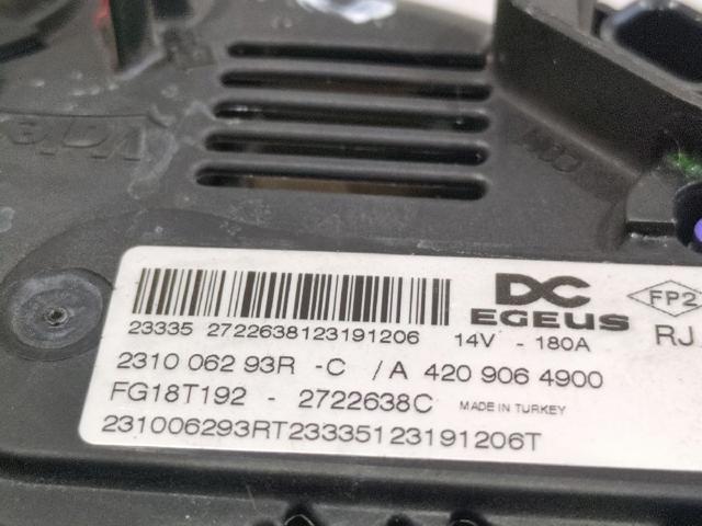 RENAULT 231006293R Alternador comprar Pamplona
