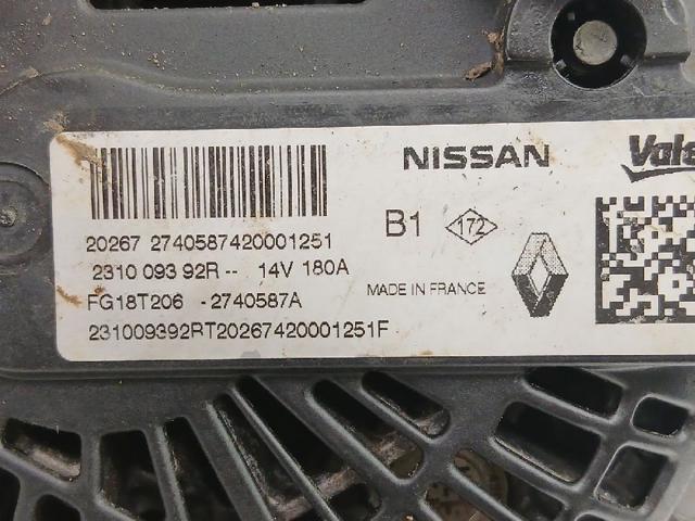 RENAULT 231009392R Alternador comprar Barcelona