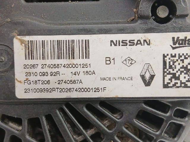 RENAULT 231009392R Alternador  disponible España