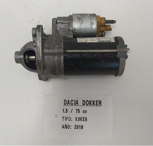 Motor arranque para dacia dokker 1.5 dci k9kc6 233006508R
