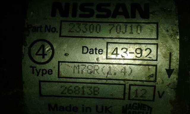 2330070J10 Motor de arranque  comprar en Reus