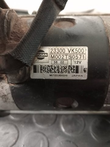 Arranque motores 23300VK500 NISSAN
