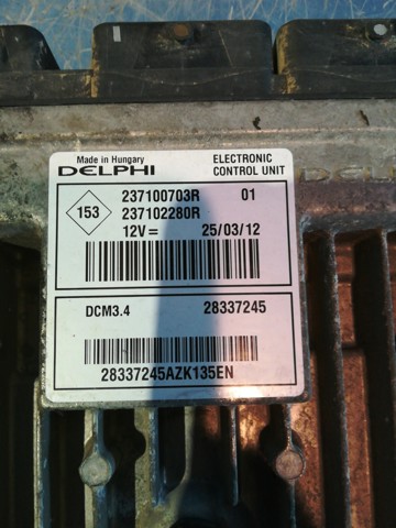 RENAULT 237100703R Unidad de control del motor (ECU)  comprar en Murcia