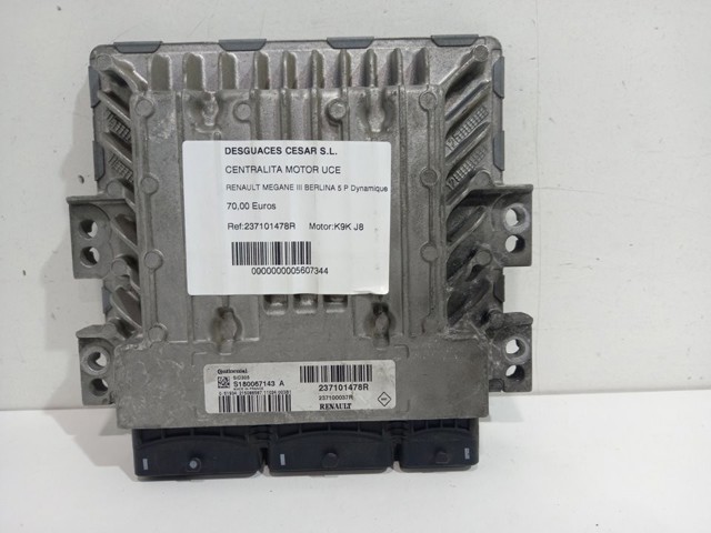 Comprar Unidad de control del motor (ECU) Renault Megane III KZ0, KZ1 a bajo precio