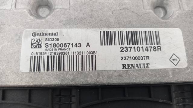237101478R RENAULT ECU comprar Bilbao