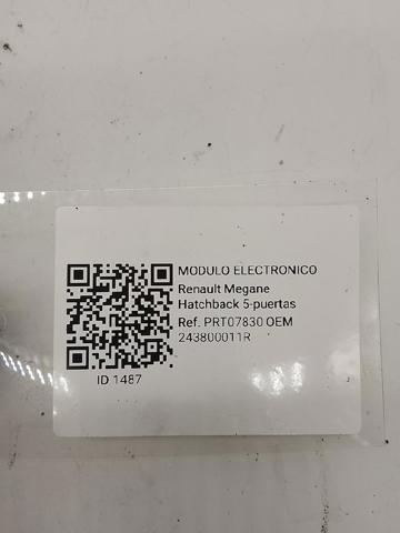 RENAULT 243800011R Módulo de control de batería  comprar en Murcia