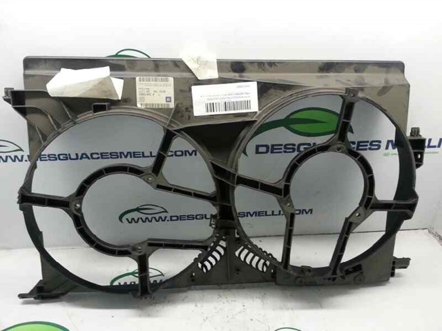 Difusor de radiador, ventilador de refrigeración, condensador del aire acondicionado, completo con motor y rodete 24410993 Opel