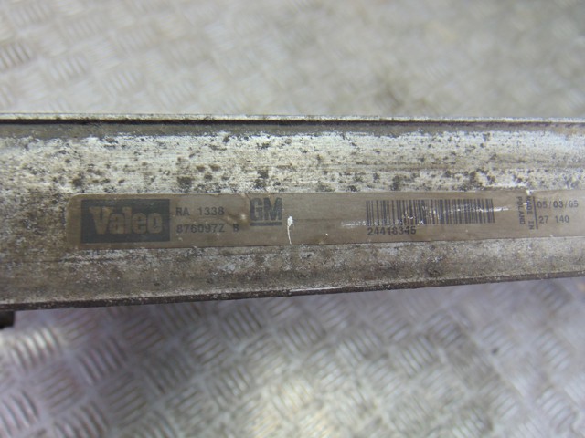 OPEL 24418345 Radiador  en stock Salamanca