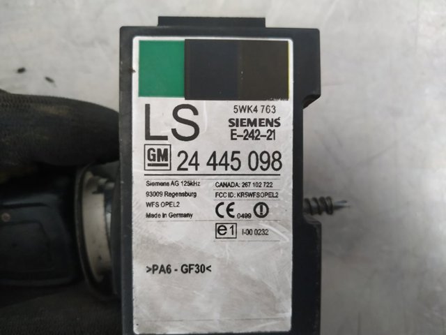 OPEL 24445098 Antena (anillo) de inmovilizador  disponible Lugo
