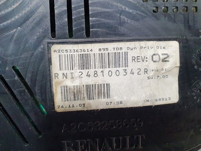RENAULT 248100342R Cuadro instrumentos comprar Pamplona