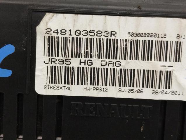 248103583R RENAULT Cuadro instrumentos comprar Bilbao