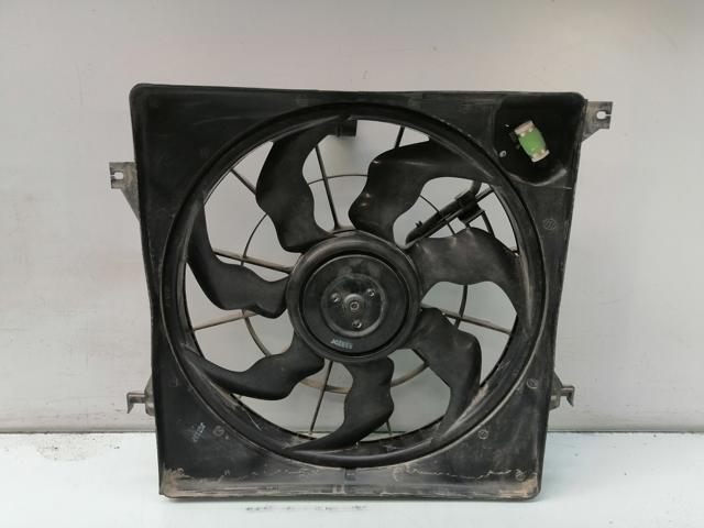 Difusor de radiador, ventilador de refrigeración, condensador del aire acondicionado, completo con motor y rodete 253802Y000 Hyundai/Kia