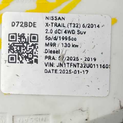 NISSAN 255604CB5A Conmutador de la columna de dirección completo  comprar en Murcia