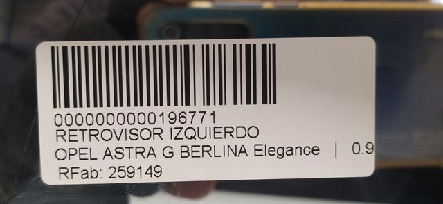 259149 Espejo de retrovisor izquierdo comprar Almería
