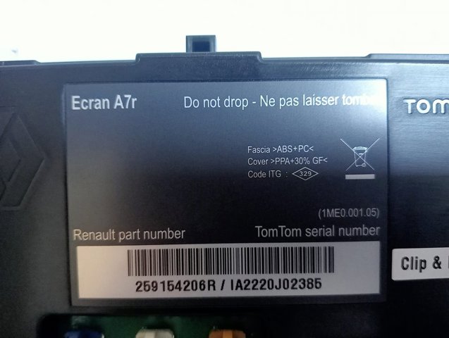 259154206R RENAULT Pantalla multifunción  comprar en Lleida