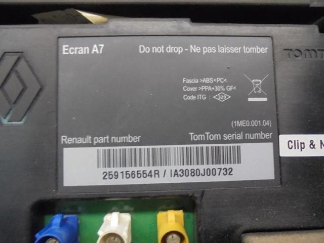 RENAULT 259156554R Pantalla multifunción  comprar en Ponferrada